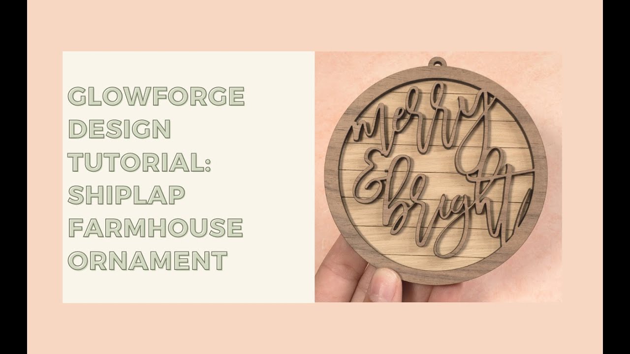 How to Design a Farmhouse Ornament for the Glowforge Using Adobe Illustrator