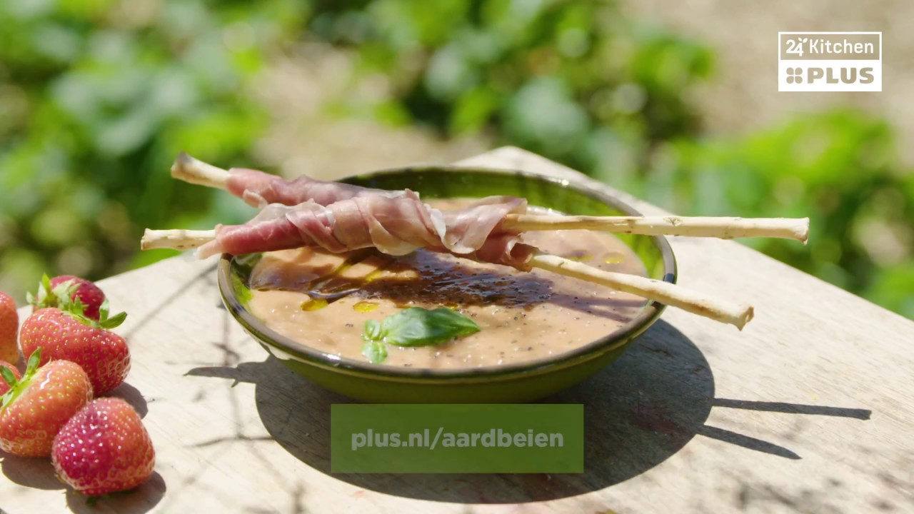 Roberta Pagnier maakt een lekkere gazpacho met aardbeien uit de buurt
