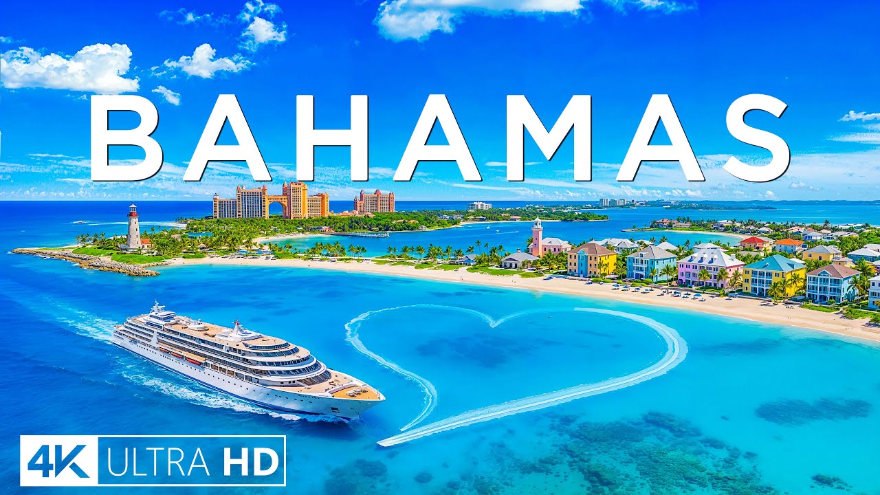Bahamas 4K Drone Footage 🇧🇸 Stunning Island Coastlines, Blue Waters & Tropical Beauty UHD