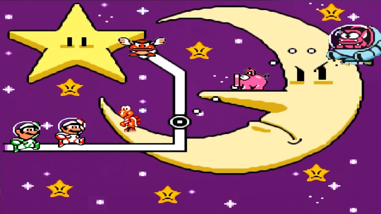 Super Mario Land 2 Remastered HD: World 6: Space Zone