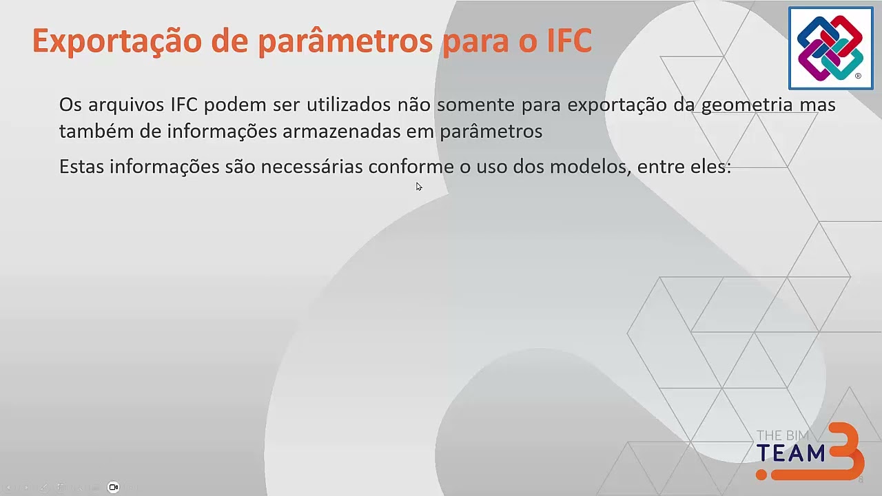 Grupo Revit MEP 2023/10/31 Exportação de Parâmetros para IFC