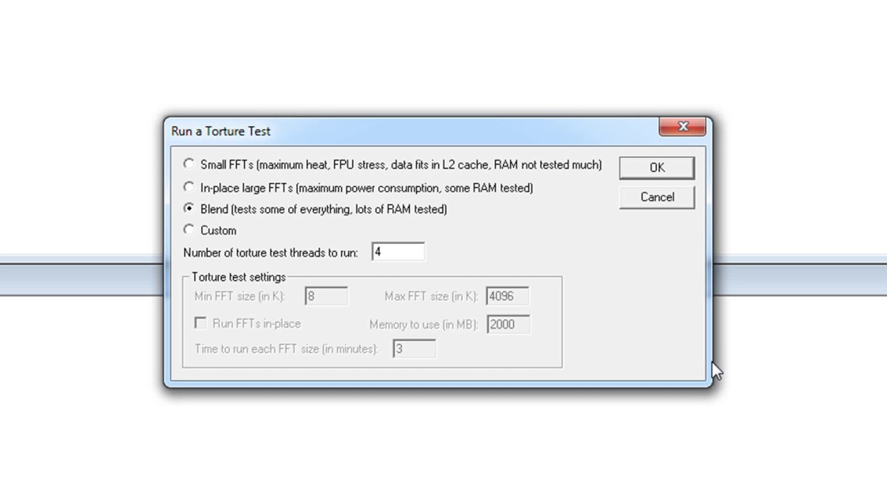Prime95 -  testing your main memory