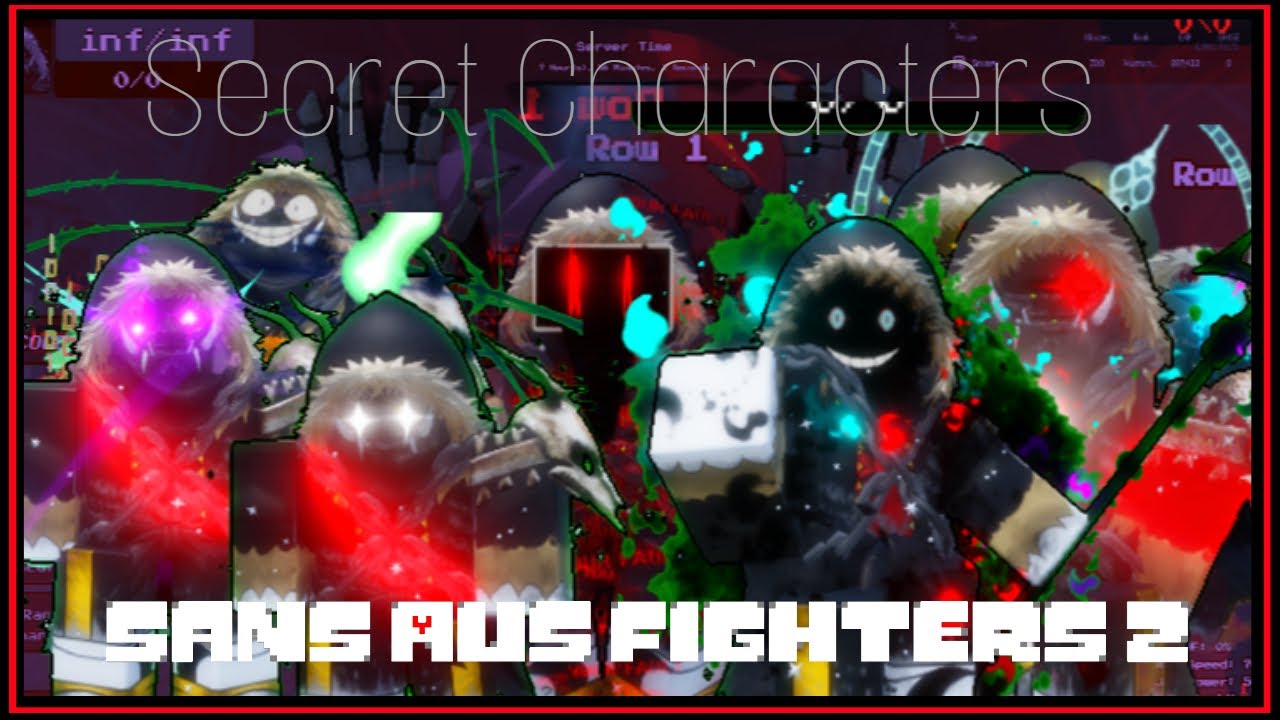 All Secret Characters Showcase / Sans Au Fighters 2
