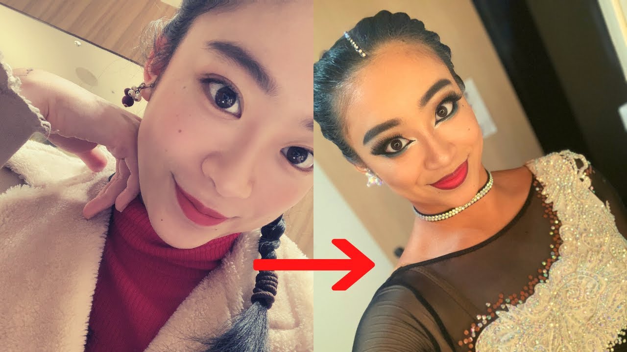 【メイク動画】社交ダンサーのめちゃくちゃ濃い化粧方法３弾！！