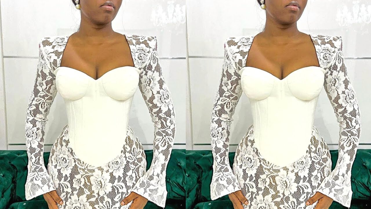 How To Cut A BUSTIER CORSET TOP with YOKE