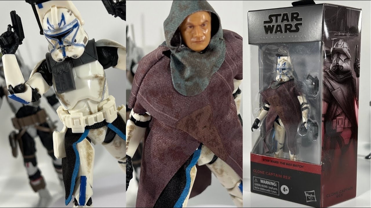 Star Wars Black Series Clone Captain Rex Bad Batch Walmart Exclusive Action Figure Review Comparison