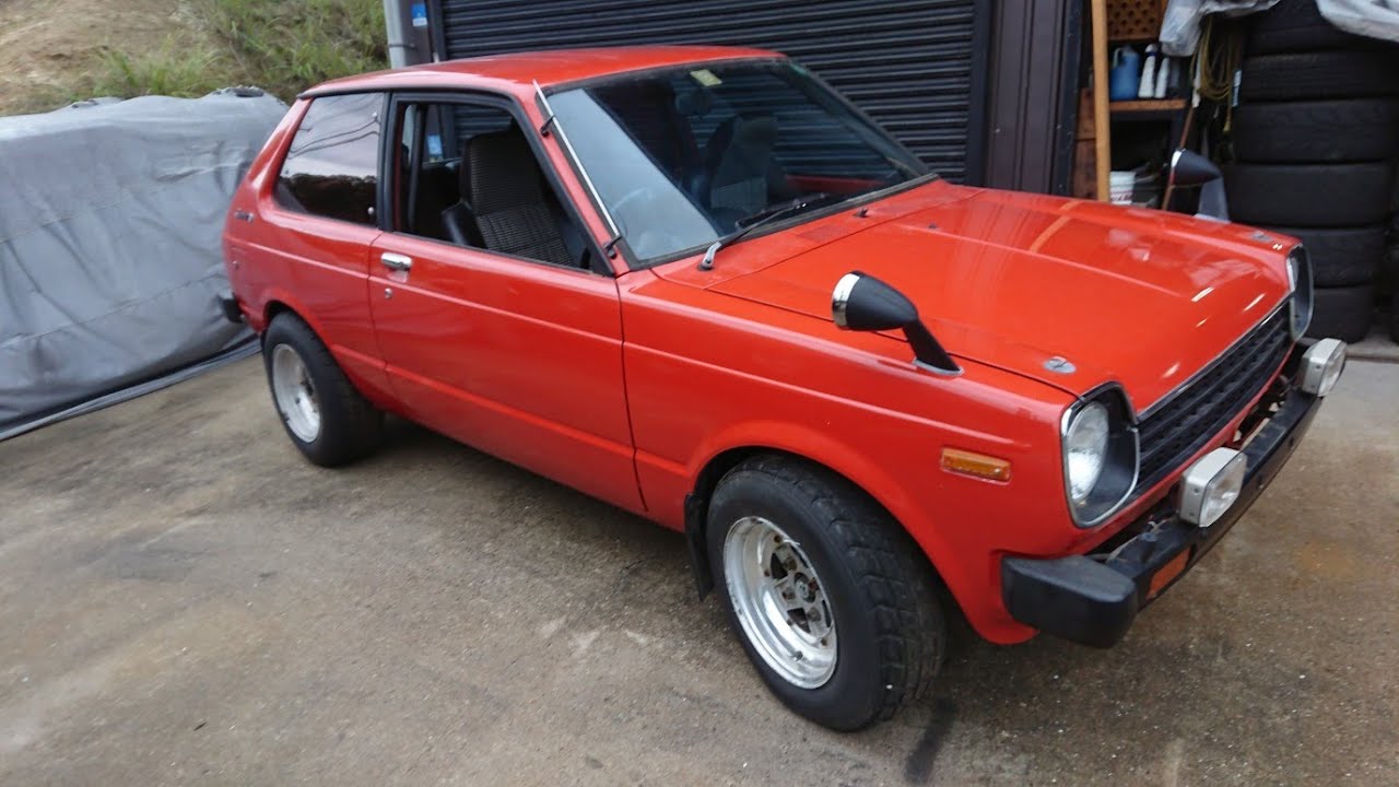 KP61 STARLET JDM INCAR VIDEO  2020 12 29 袖ヶ浦フォレストレースウェイ 美光WORKS走行会 旧車 車載カメラ ソレックス 40Φ フジツボ タコ足 マフラー