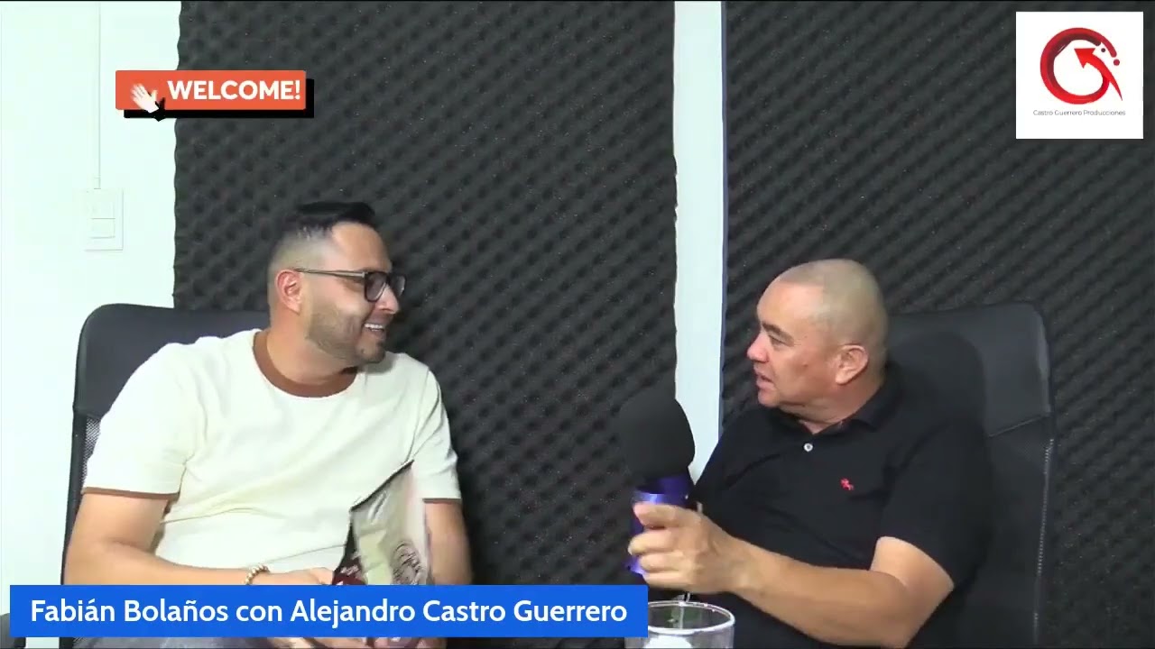 Fabián Bolaños con Alejandro Castro Guerrero