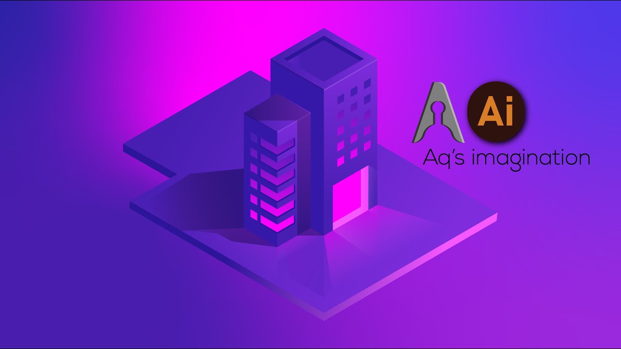 Building isometric Illustration | Creative designs | Adobe Illustrator CC 2021 😅