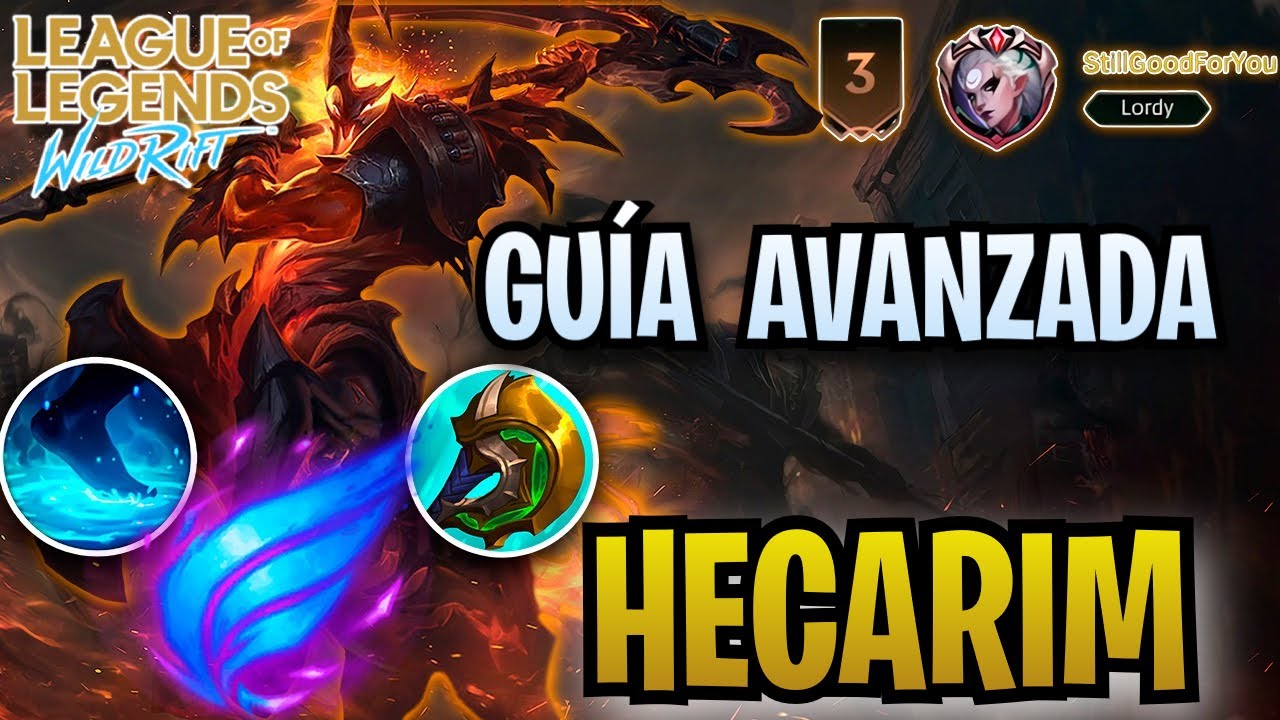 ¡LA MEJOR GUÍA DE HECARIM PARA WILD RIFT! - GUÍA AVANZADA DE HECARIM