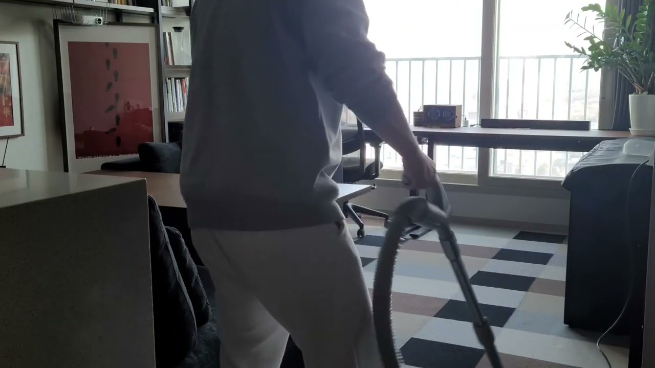 quiet afternoon | cleaning the living room