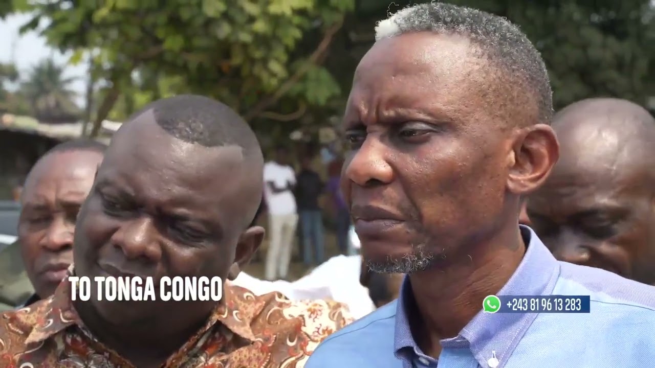 TO TONGA CONGO VISITE CHANTIERS AVEC LE  MINISTRE DES IPT JOHN BANZA