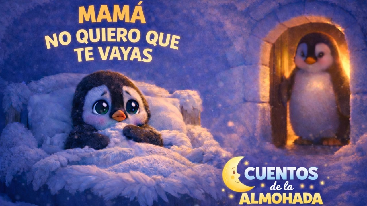 🐧🌙 Mamá, ¿puedes quedarte un ratito más? ✨😴 | Cuentos Infantiles | Cuentos para Dormir