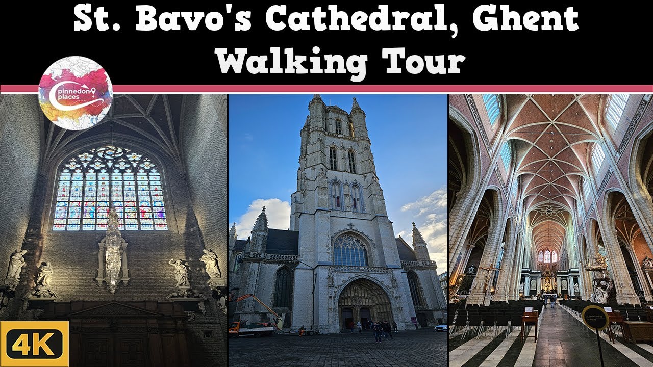 St. Bavo's Cathedral, Ghent - FAMOUS for it's ARTWORK lost in time & Charles V Baptism