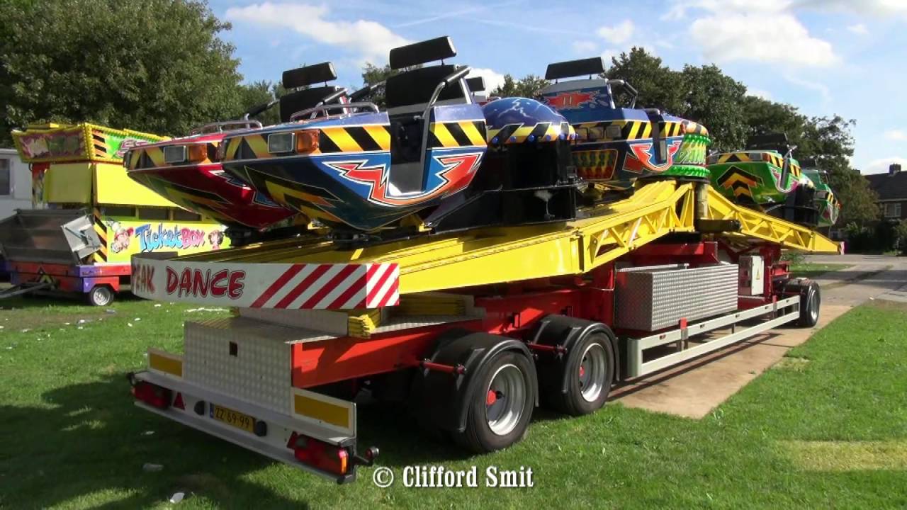 Kermis Heemskerk afbouw en transport Deel 1