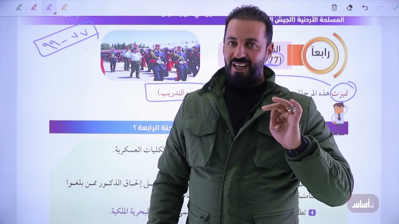 الفصل الأول : التطور التاريخي للقوات المسلحة الأردنية المرحلة الثالثة والرابعة والخامسة