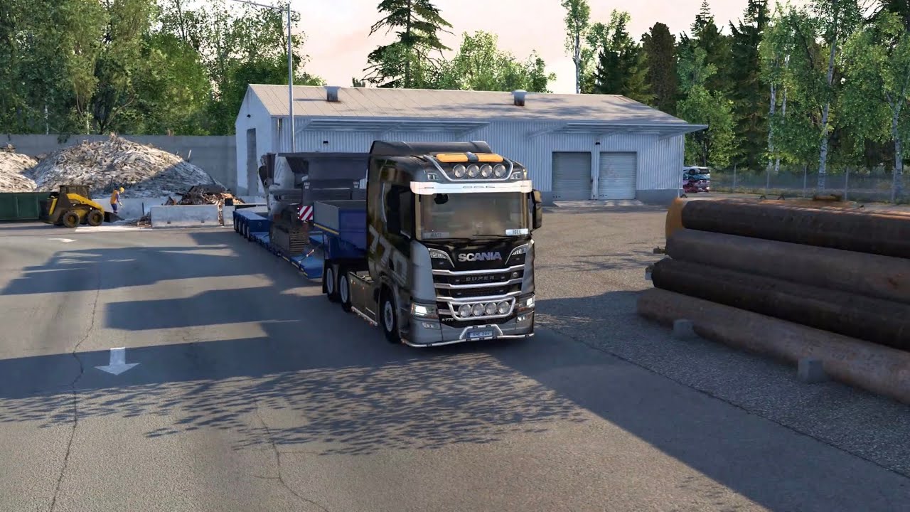 ETS2 (1.57) Scania Super R von Karlstad nach Sundsvall (457km)