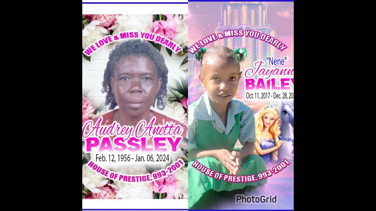 Jamaica Service Of Thanksgiving / Funeral of the late Audrey Anetta Passley & Nene Jayanni Bailey