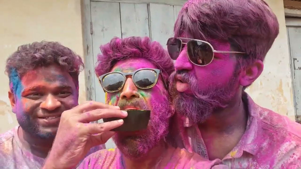 vlog- 20  Benki Holi l Holi 2022 l Hubballi Holi l Hoiko Badko