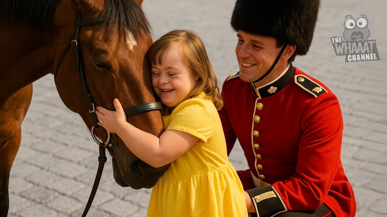 Royal Guard Horses BREAK Character for SPECIAL NEEDS Visitors – Heartwarming Moments