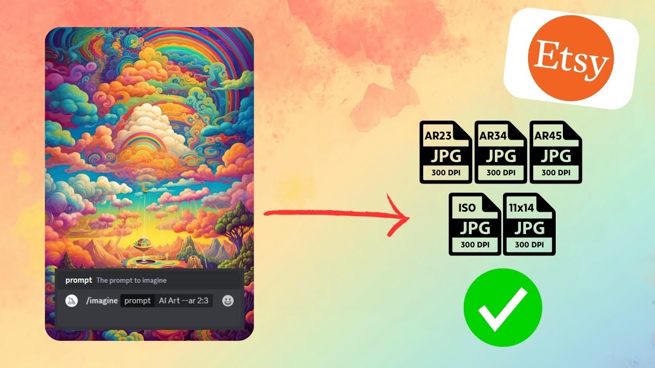 How to Prepare AI Art as Digital Files for Etsy (Printable Wall Art)