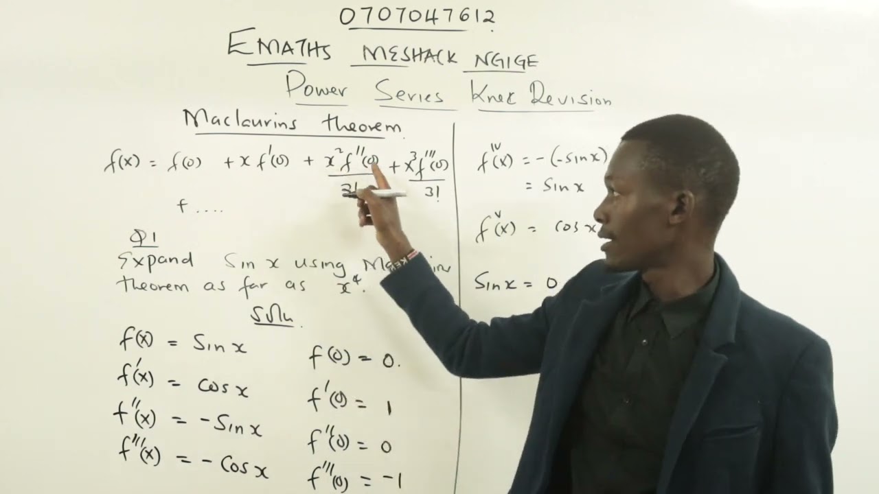MACLAURINS THEOREM KNEC REVISION