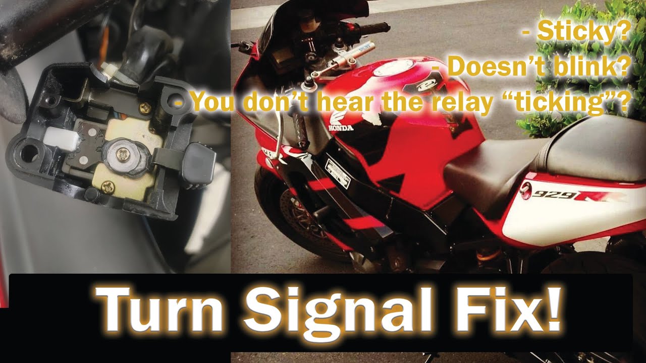 2001 Honda CBR 929rr turn signal switch WOULDN'T WORK! SIMPLE FIX!