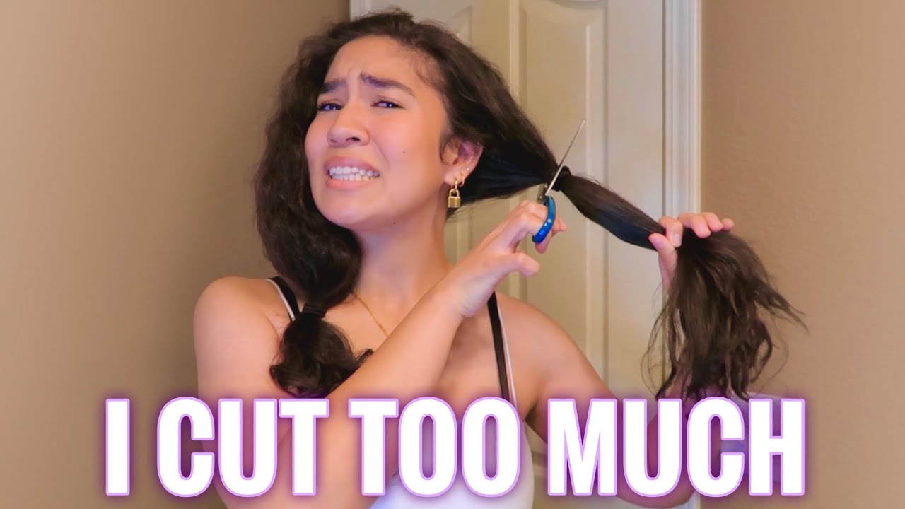 I CUT OFF ALL MY HAIR BY MYSELF *regret*