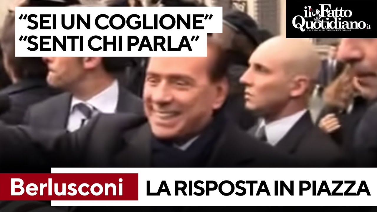 Berlusconi insultato, 