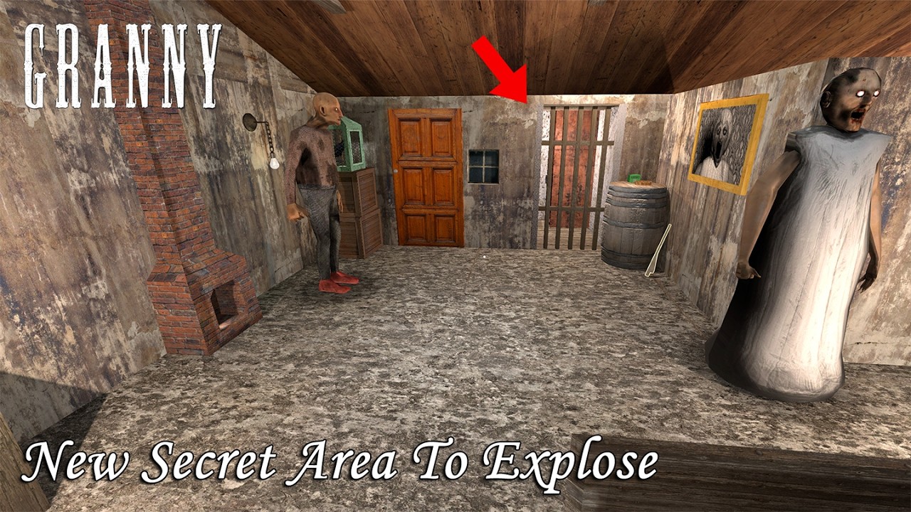 Granny Recaptured - The NEW Garage Update With SECRET Path To Attic !
