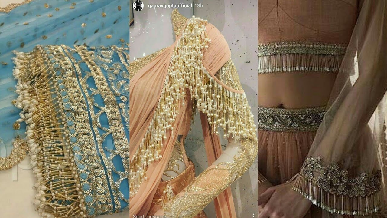 Indian Beaded Laces Designs||Wedding Dress Tapes Ribbon ||Bridal Belt Sashes