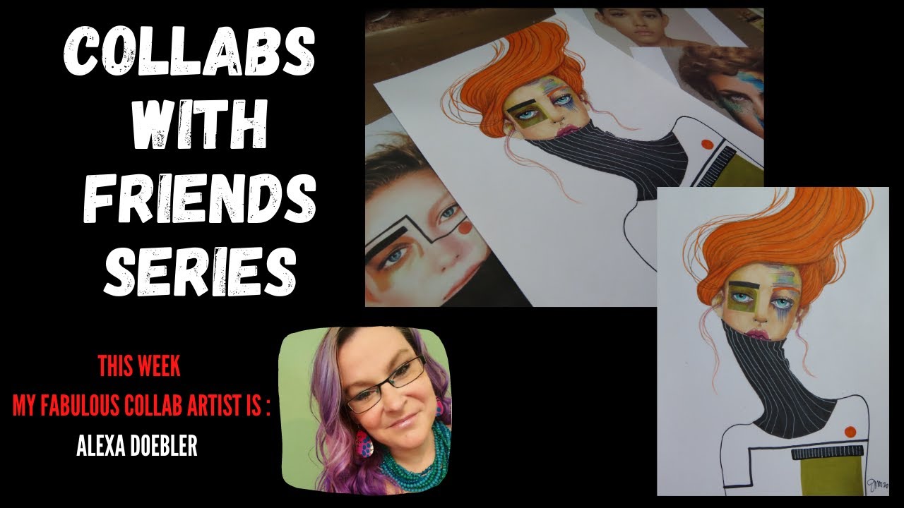 THIS WEEK'S #HOWTOTUESDAYS LESSON WAS A #COLLABWITHFRIENDS WITH ARTIST ALEXA DOEBLER