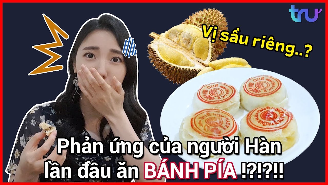Phản ứng của người Hàn lần đầu ăn BÁNH PÍA !!??!?