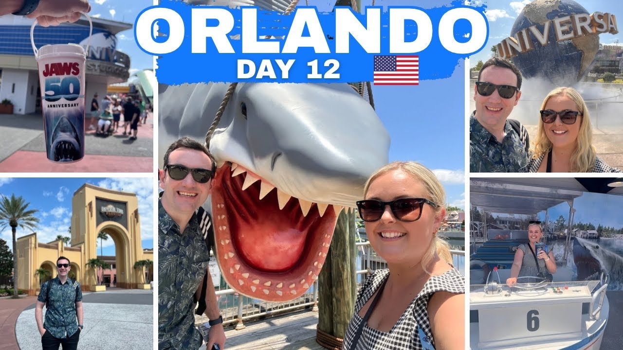 Universal Studios Orlando Vlog 🌎 | Jaws 50th Anniversary 🦈 | Mega Movie Parade 🎥 | Jurassic Park 🦖 