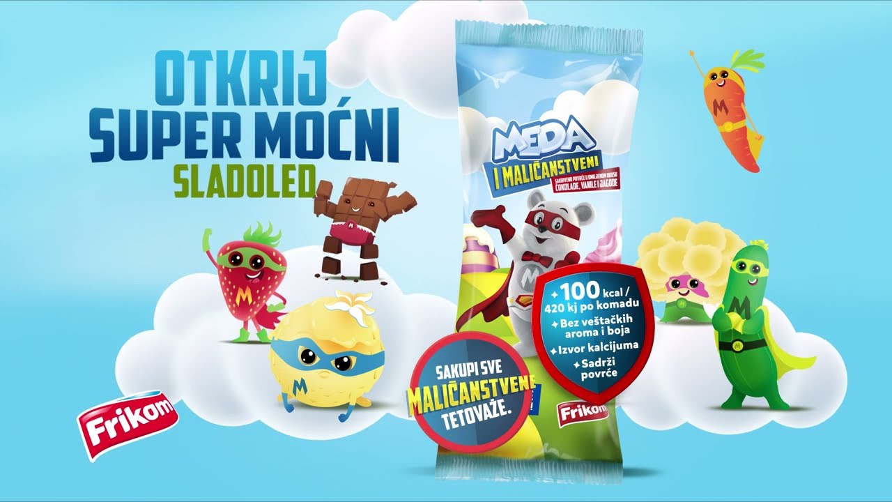 Novi sladoled za decu I Frikom Meda i Maličanstveni I Frikom