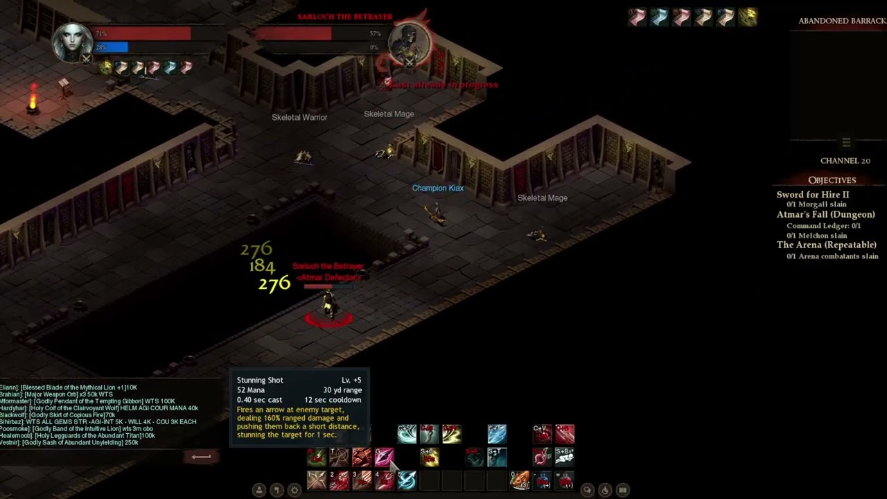 Sarloch the Betrayer - ABANDONED BARRACK - Ranger - ilvl 4600