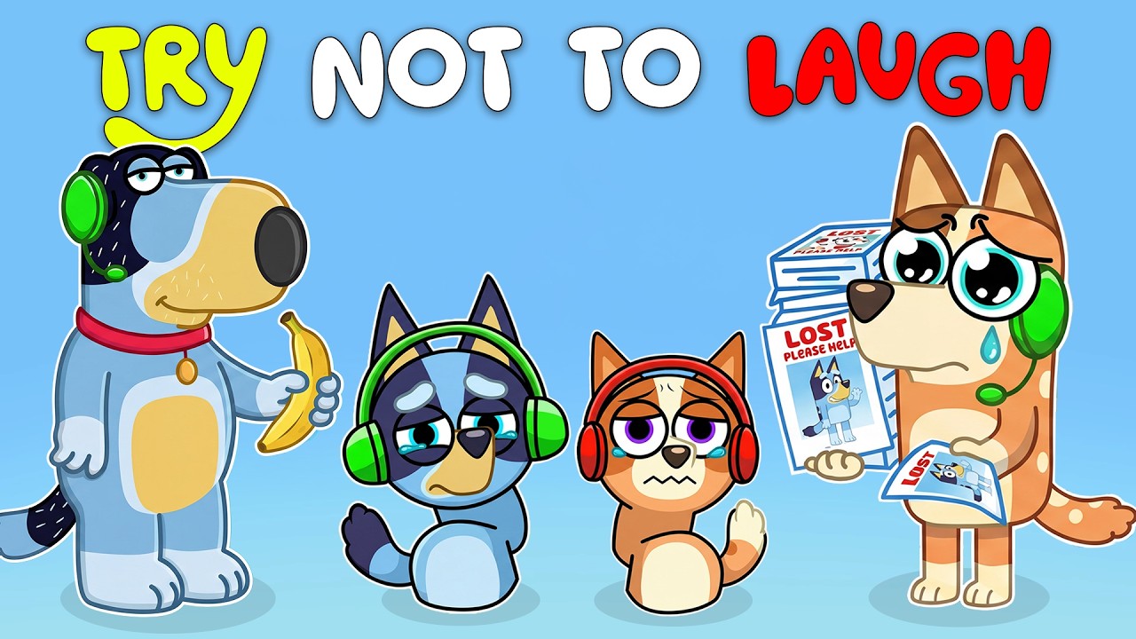 BLUEY TRY NOT TO LAUGH 💀 - CURSED EPISODES ONLY