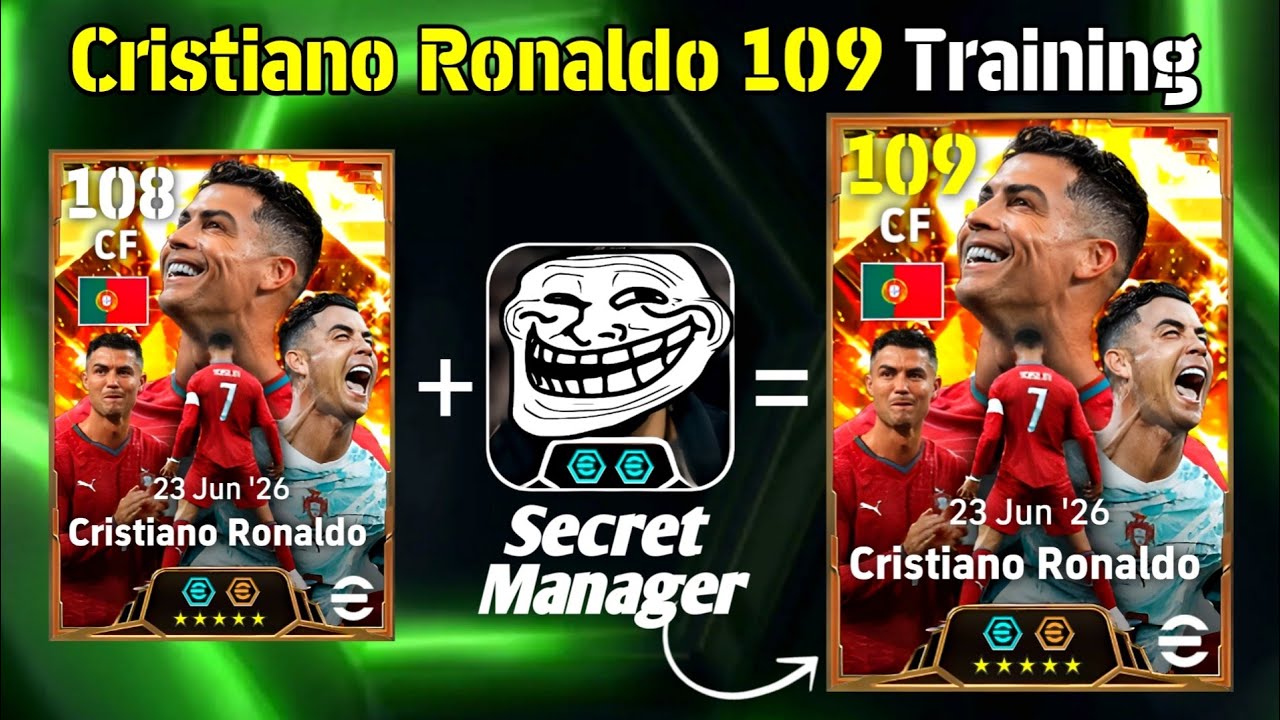Cristiano Ronaldo 109 Rated BEST TRAINING efootball 2026✨| How To Train RONALDO 109 efootball 2026