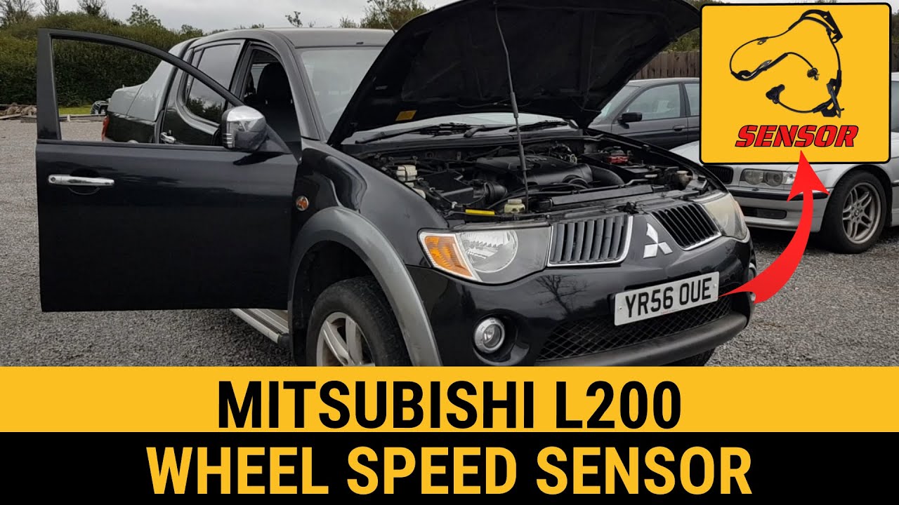 How to remove & install wheel speed sensor ABS ESP Mitsubishi L200 4d56 Warrior Adventure Challenger