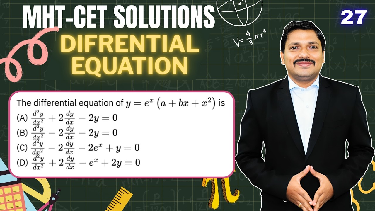 The differential equation of $y=e^x\left(a+b x+x^2\right)$ is