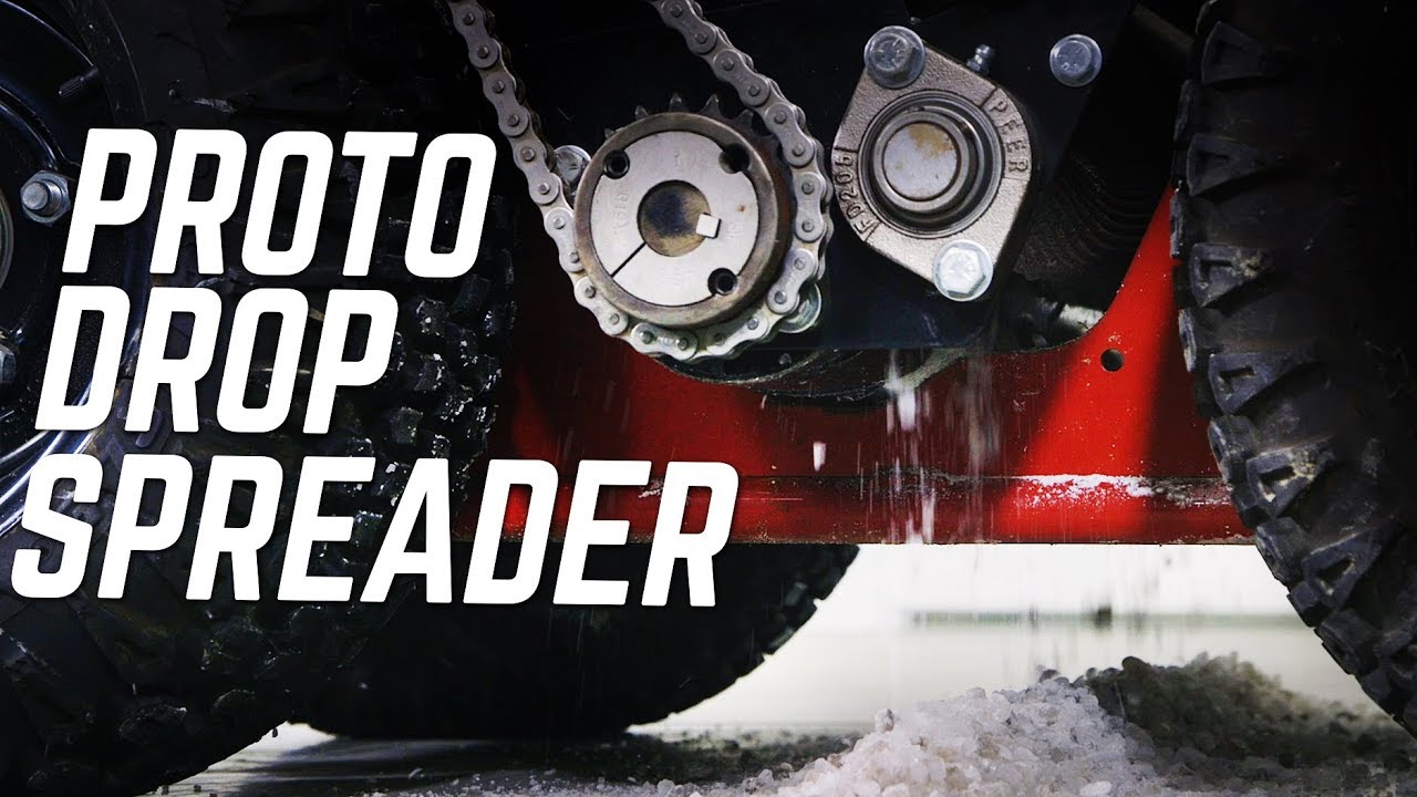 Ventrac SSV Prototype Drop Spreader for Narrow Sidewalks
