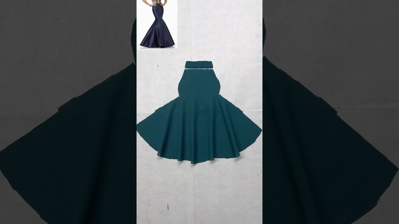 mermaid skirt ￼cutting easy trick #mermaid #skirt #cuttingtips