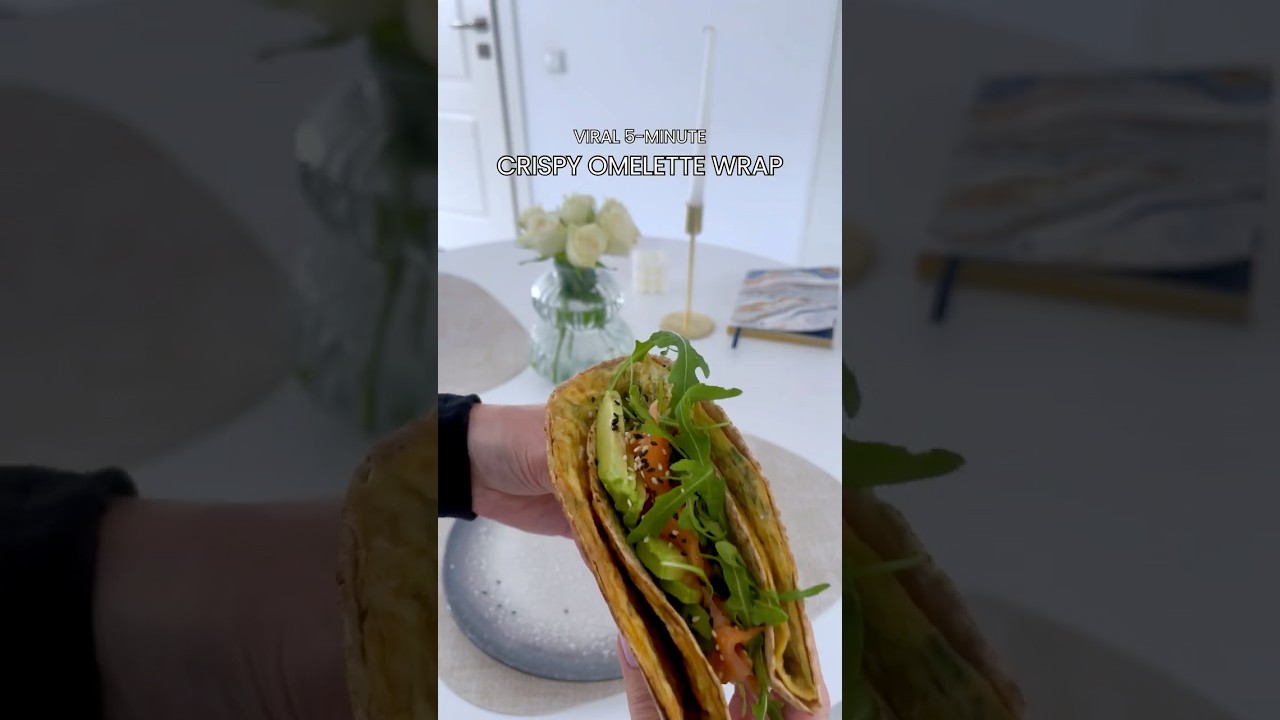 Viral 5-Minute Crispy Omelette Wrap