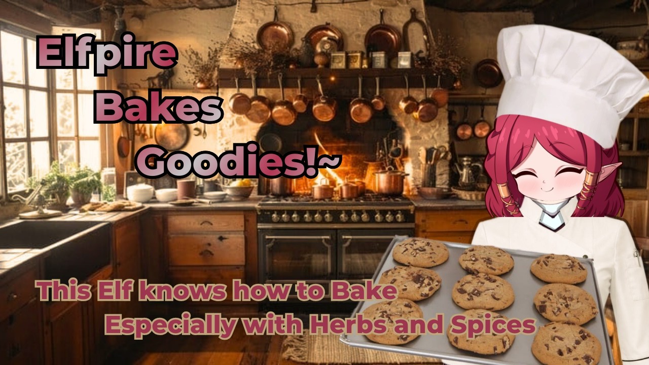 Elfpire Bakes! VRC Baking Stream - (Bratty Elf Vampire Bakes you Cookies)!