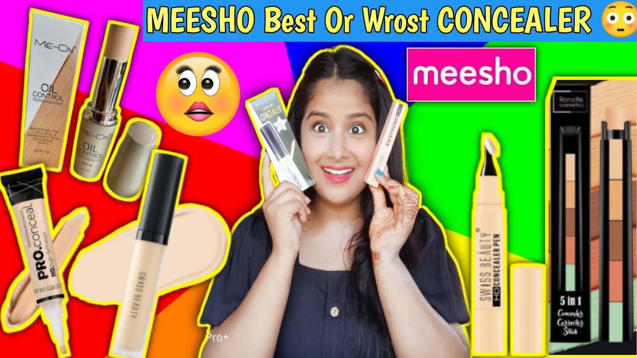 Meesho concealer | Honest Review & Demo | L.A pro Girl concealer | Swiss beauty Concealer | 5 in 1