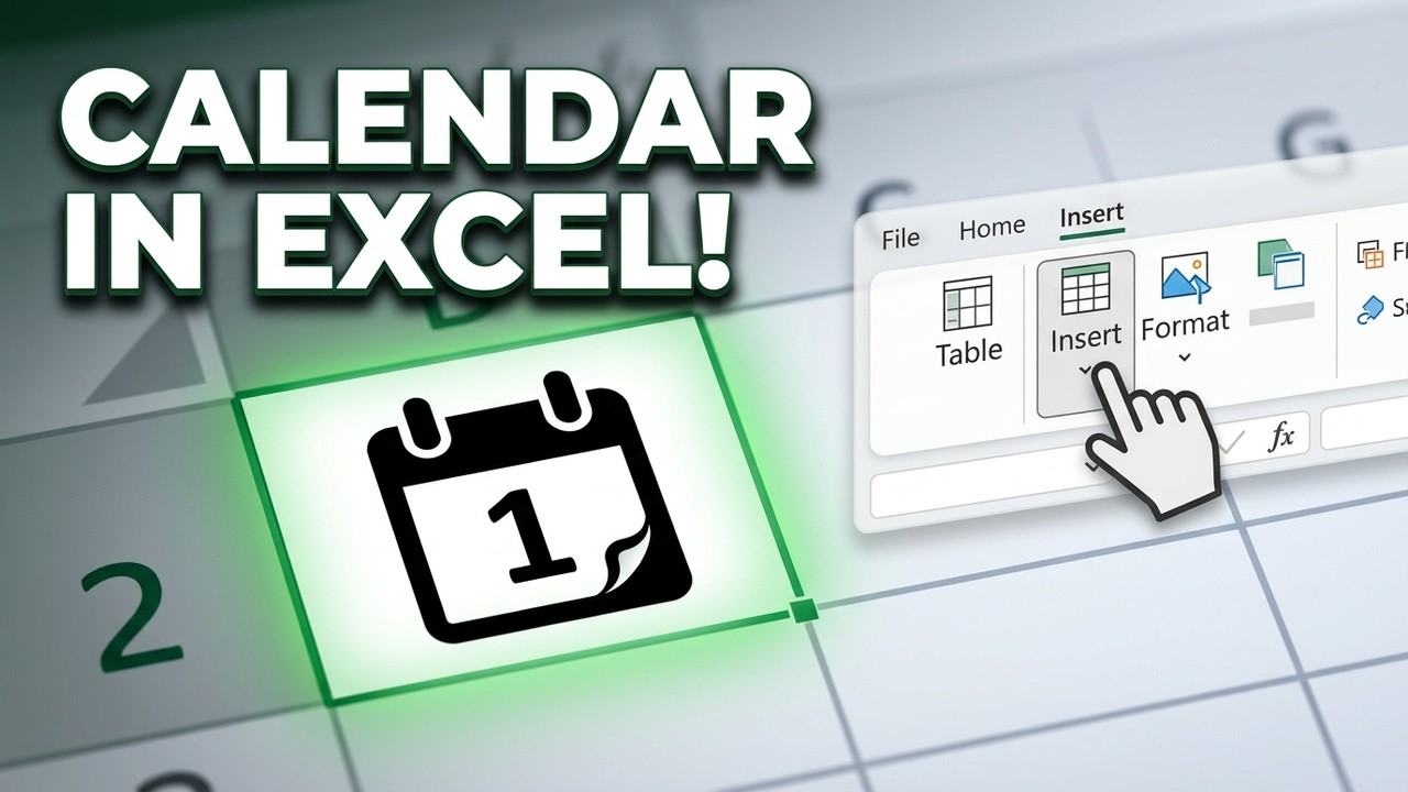 How to Insert Calendar Symbol in Excel Cell