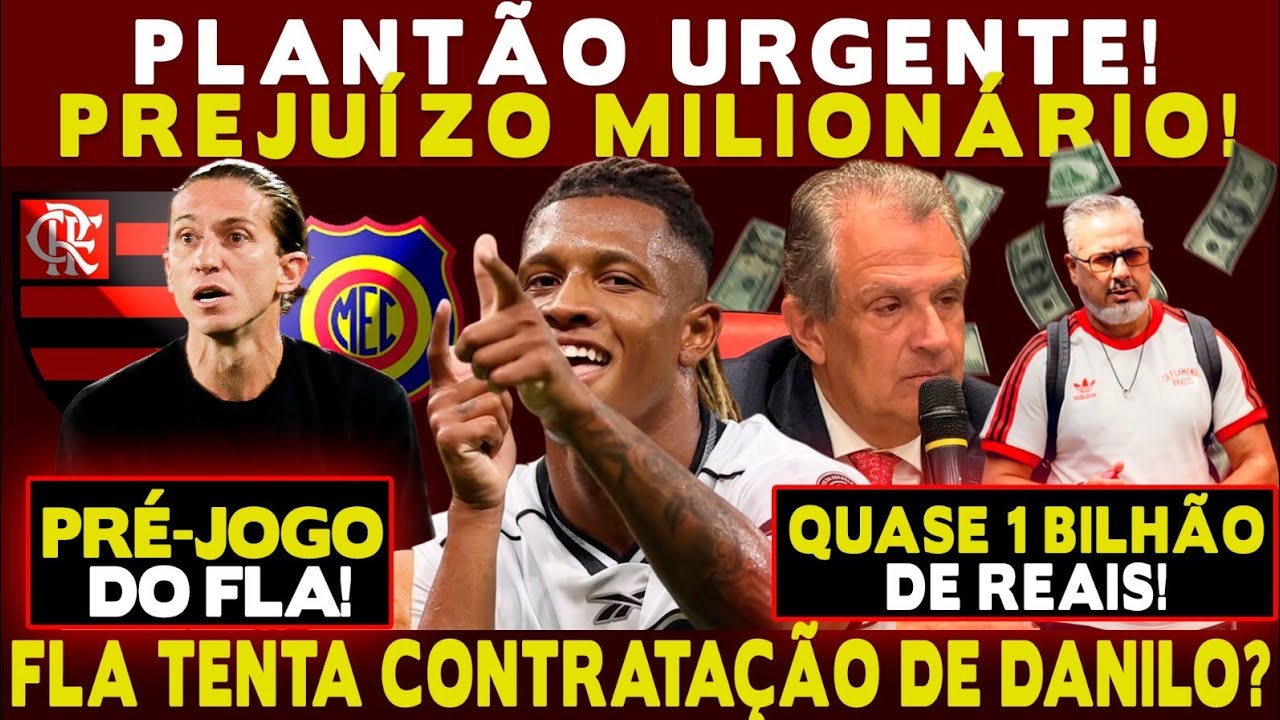 PLANTÃO! FLAMENGO PODE TER PREJUÍZO MILIONÁRIO! FLA TENTA CONTRATAÇÃO DE DANILO? PRÉ-JOGO!