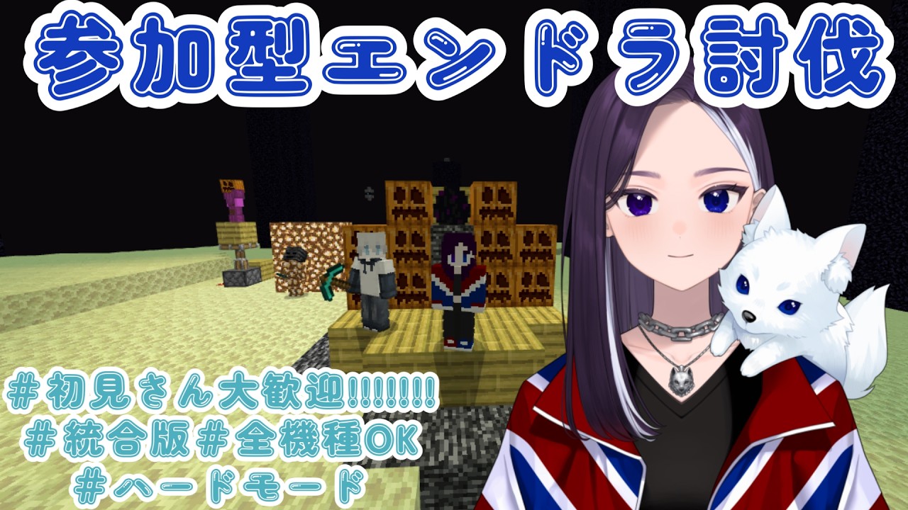 【参加型】気づいたら0時回っててビックリしたからエンドラ討伐 #初見さん大歓迎  #マイクラ 【LiccaLin/#VTuber】