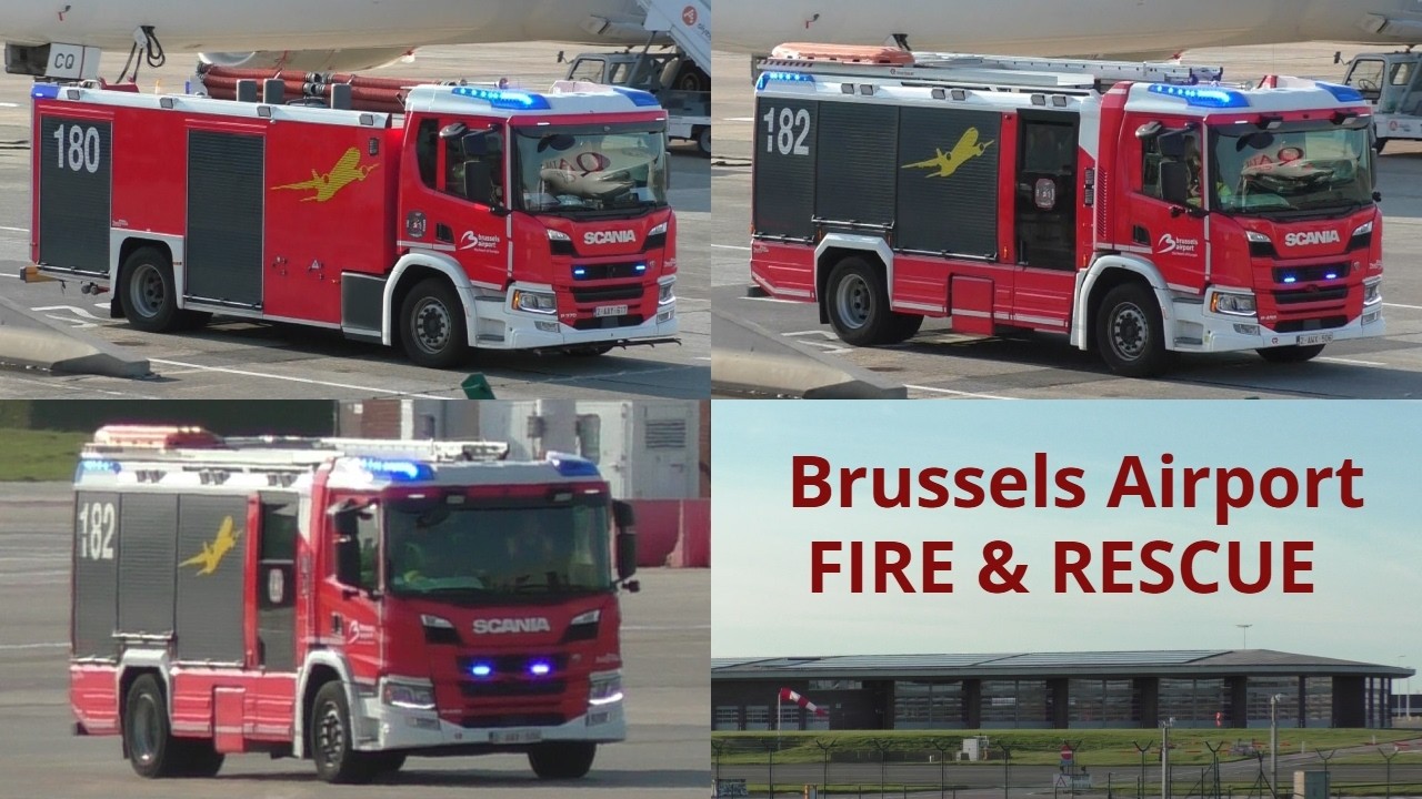 [SPECIAL] Brussels Airport FIRE & RESCUE met spoed naar interventies op Brussels Airport!