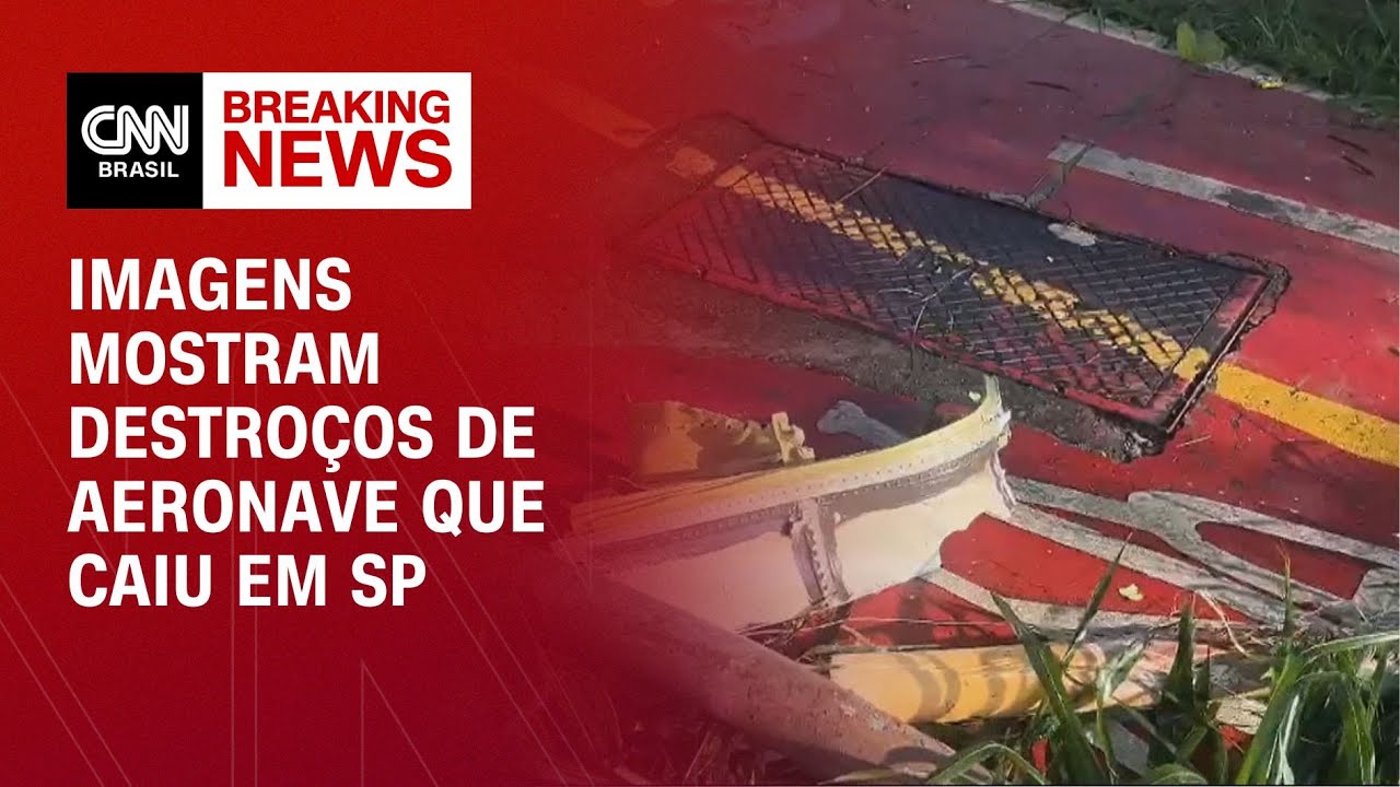 Imagens mostram destroços de aeronave que caiu em SP | CNN NOVO DIA